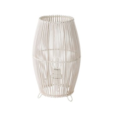 Stolná lampa Biela Kov Bambus 40 W 220-240 V 17 x 17 x 29 cm