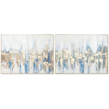 Maľba DKD Home Decor New York Loft 80 x 3,5 x 60 cm (2 kusov)