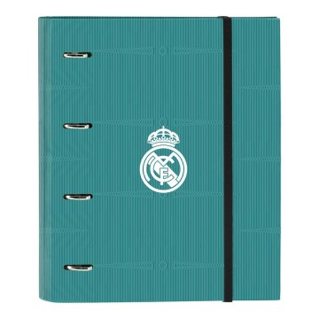 Krúžkové zakladače Real Madrid C.F. Biela Tyrkysovo zelená 27 x 32 x 3.5 cm (30 mm)