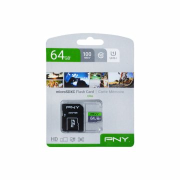 Pamäťová karta Micro SD s adaptérom PNY P-SDUX64U185GW-GE 64 GB