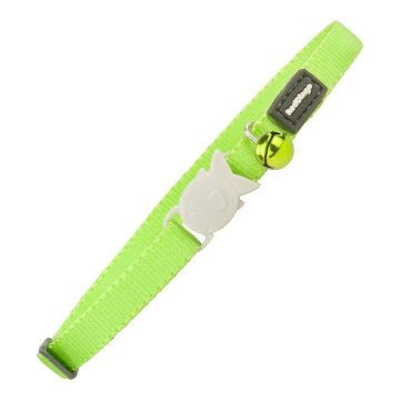 Obojok pre mačky Red Dingo 20-32 cm Lime