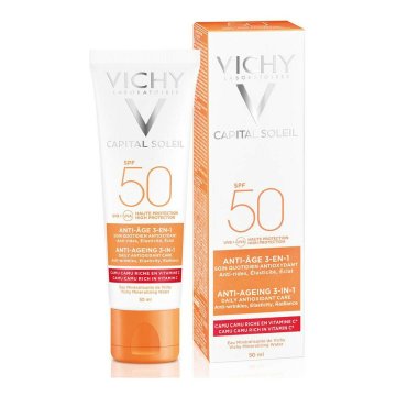 Krém proti starnutiu Vichy Capital Soleil 50 ml Antioxidačný 3 v 1