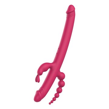 Masturbátor v tvare vagíny a zadku Double Penetration Dream Toys Essentials Ružová