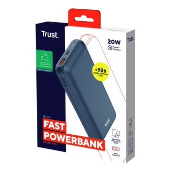 Powerbank Trust 25034 Modrá 20000 mAh (1 kusov)