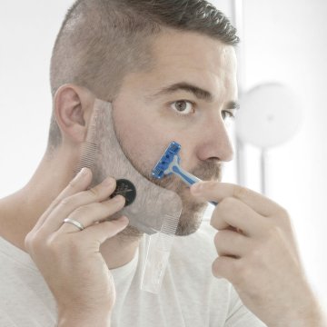 šablóna na strihanie briadky Hipster Barber InnovaGoods