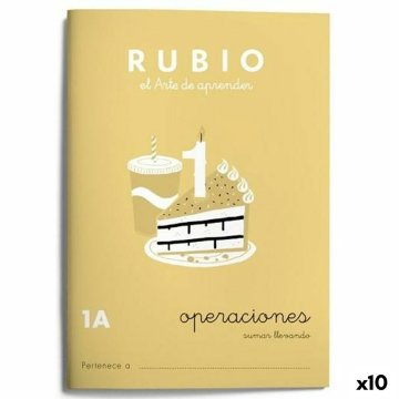 Zošit na matematiku Rubio Nº1A A5 20 Listy (10 kusov)