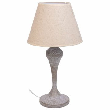 Stolná lampa Alexandra House Living Biela Sivá Kov Látka 220-240 V 25 x 46 x 25 cm