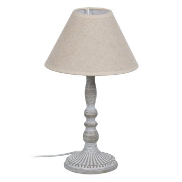 Stolná lampa Béžová Sivá 60 W 220-240 V 20 x 20 x 34 cm