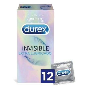 Neviditeľné extra lubrikované kondómy Durex Invisible (12 uds)