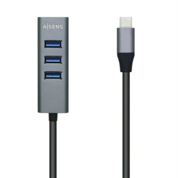 USB rozbočovač Aisens A109-0508 Sivá (1 kusov)