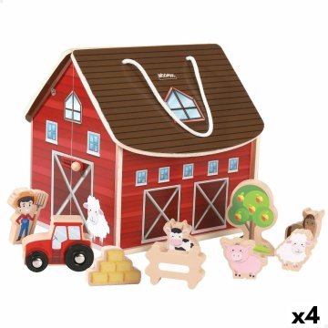 Playset Woomax Farma 9 Kusy 4 kusov 19 x 18 x 19 cm