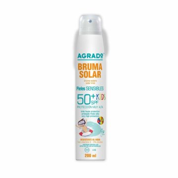 Ochranný opaľovací sprej Agrado Kids SPF50+ Citlivá pleť (200 ml)