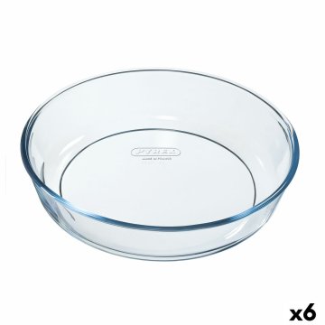 Forma na torty Pyrex Classic Vidrio Transparentná Sklo Okrúhly 26 x 26 x 6 cm 6 kusov