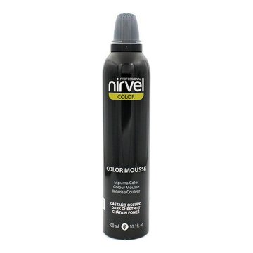 Pena na vytvorenie objemu Color Mousse Nirvel Color Mousse Tmavo hnedý (300 ml)