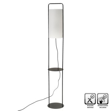 Stolná lampa Čierna Kov 60 W 220-240 V 22 x 22 x 150 cm