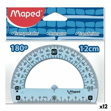 Polkruh Maped Geometric 180º Sada Plastické (12 kusov)