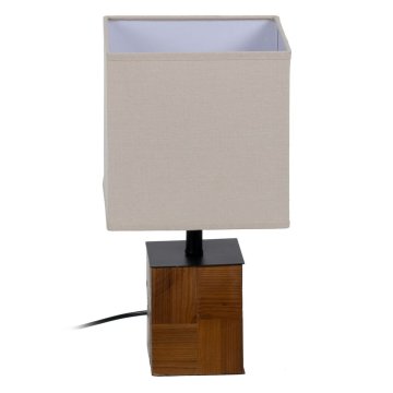 Stolná lampa Gaštanová Krém 60 W 220-240 V 20 x 20 x 40 cm