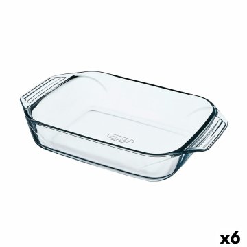 Kuchynská Misa Pyrex Irresistible Transparentná Sklo Obdĺžnikový 39 x 24,5 x 6,9 cm (6 kusov)