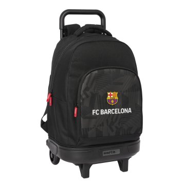 Školská taška na kolieskach F.C. Barcelona Black Čierna 33 x 45 x 22 cm