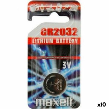 Gombíková batéria Maxell 10238500 3V CR2032 Lítiové batérie (10 kusov)