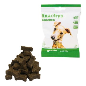 Maškrty pre psov Gloria Snackys Kurča (30 x 75 g)