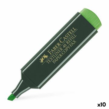 Zvýrazňovač Faber-Castell TEXTLINER 48 zelená (10 kusov)