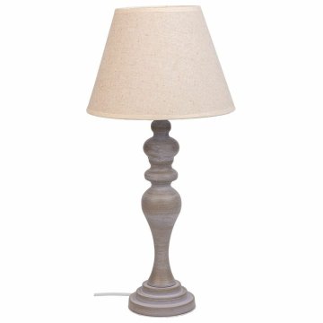 Stolná lampa Alexandra House Living Biela Sivá Kov Látka 220-240 V 25 x 50 x 25 cm