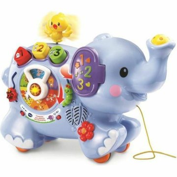 Interaktívna hračka pre bábätká Vtech Baby Trumpet, My Elephant of Discoveries