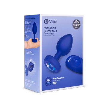 Vibrator B-Vibe Vibrating Jewel Modrá Námornícka modrá L/XL