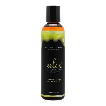 Masážny olej Relax 240 ml Intimate Earth Citrus Sladký