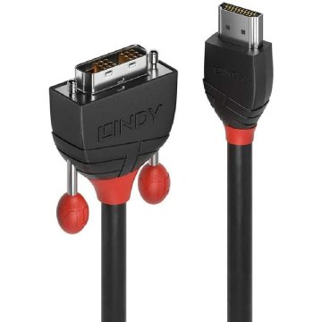 Kábel HDMI na DVI LINDY 36271 Čierna 1 m