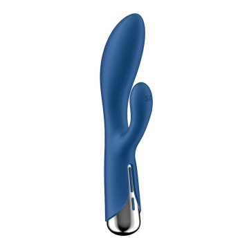 Vibrátor pre dvojicu Dual Stimulation Satisfyer Spinning Rabbit 1 Modrá