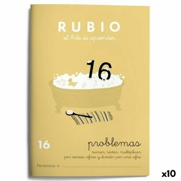 Zošit na matematiku Rubio Nº 16 A5 Španielčina 20 Listy (10 kusov)