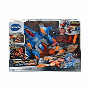 Transformovateľný super robot Vtech Switch & Go Dinos Combo: SUPER SPINO-DACTYL 2 IN 1 Dinosaurus