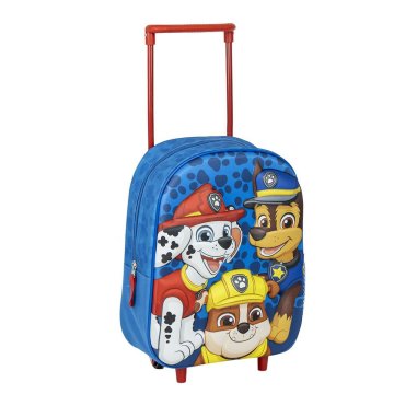 Školská taška na kolieskach The Paw Patrol Modrá 25 x 31 x 10 cm