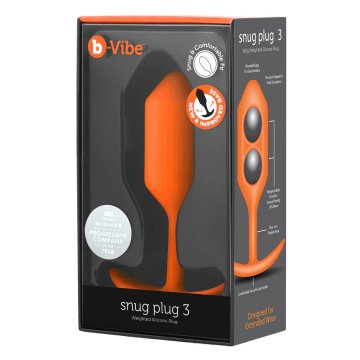 Análna zástrčka B-Vibe 3 Oranžová