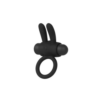 Krúžok na penis Jelly Rabbit Diversual Čierna