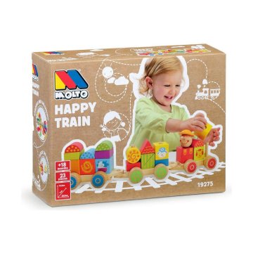 Hračka pre bábätko Moltó Happy Train 23 Kusy