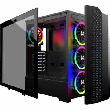 Počítačová skriňa ATX v prevedení midi-tower MRED rgb dream eyes Čierna